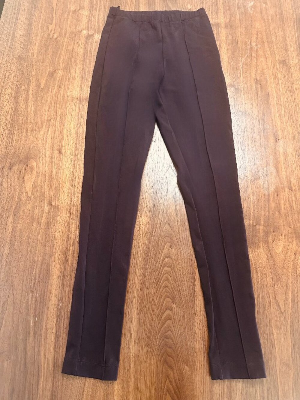 Scanlan Theodore Stretch Ponte Slim-Leg Pants - Dark Mauve